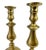 Shabby Chic 1840s Antique English Brass Candlesticks - A Pair For Sale - Image 3 of 8