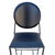 Metal 1990s Dakota Jackson Memphis Style "Vik-Ter" Black Leather Barstool For Sale - Image 7 of 8