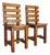 Vintage Oak Chairs, 1970s, Set of 2 For Sale