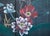 Charcoal 1970s Chinoiserie Painted Silk Screen "Hummingbirds and Lotus" For Sale - Image 8 of 18