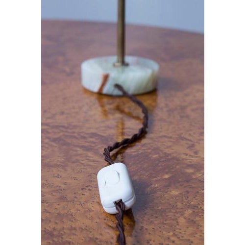 Swedish Modern Table Lamps with Onyx, Set of 2 For Sale - Image 6 of 13