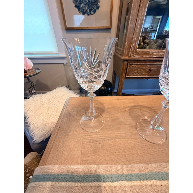 Transparent Crystal Wine Glasses Hampton Hall by Noritake Set of 10 For Sale - Image 8 of 14