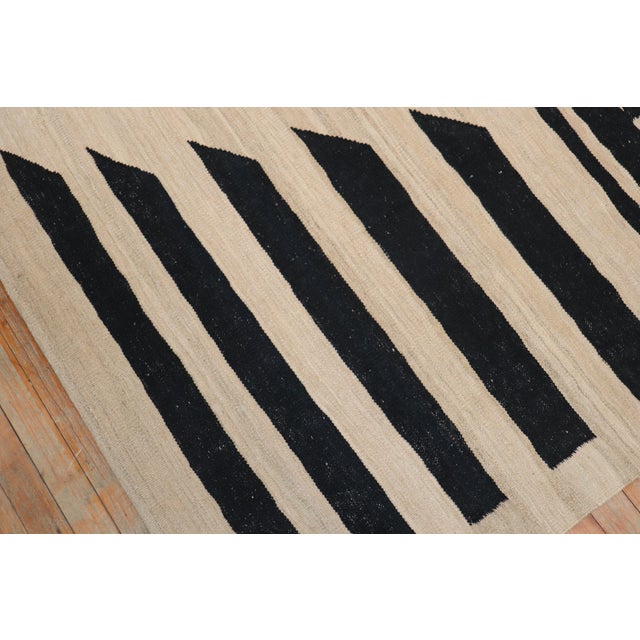 Abstract Penguin Pictorial Persian Flat-Weave For Sale - Image 4 of 6