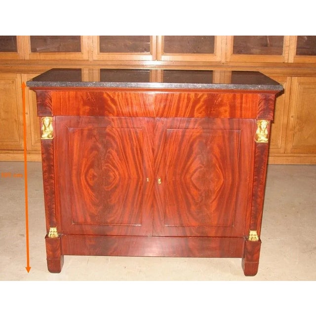 Return of Egypt Style Buffet in Mahogany For Sale - Image 6 of 8
