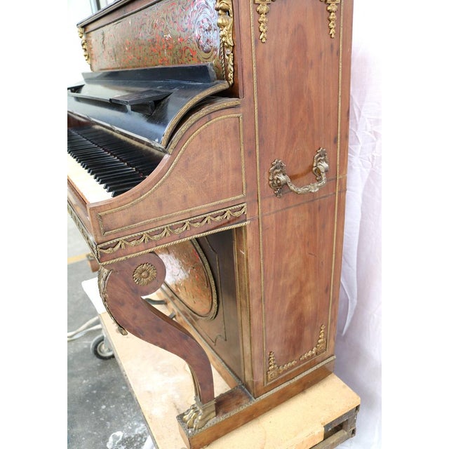 19th Century Boulle Vertical Piano For Sale - Image 11 of 17