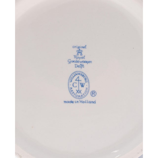 Royal Delft Large Blue & White Tobacco Jar C-49 With Brass Lid For Sale - Image 12 of 12