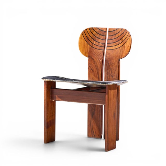 Afra & Tobia Scarpa for Maxalto Africa Mid Century Chairs - Pair For Sale In Chicago - Image 6 of 13