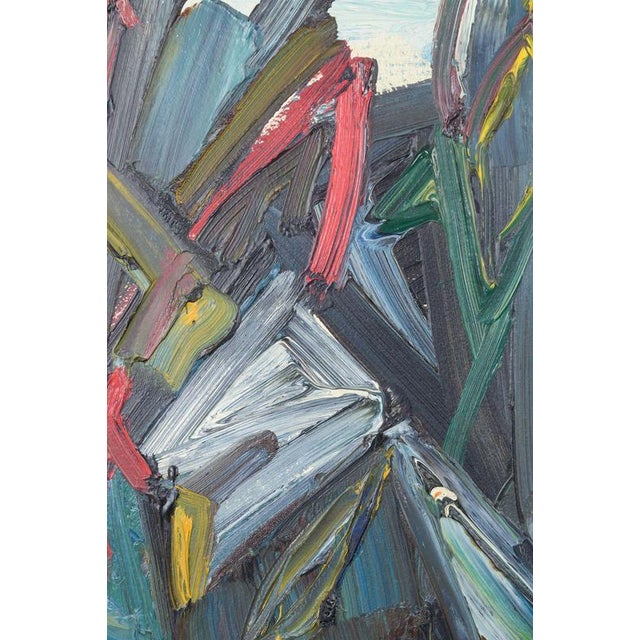 Åke Edwall, Expressive Composition, Oil Painting on Board For Sale - Image 3 of 6