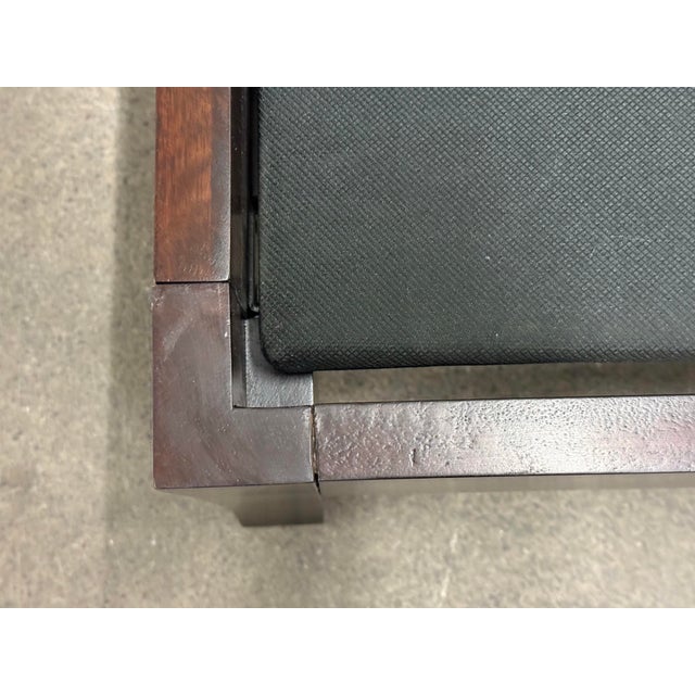 Eastern King Size Crate & Barrel Dawson Bed Frame For Sale - Image 10 of 12