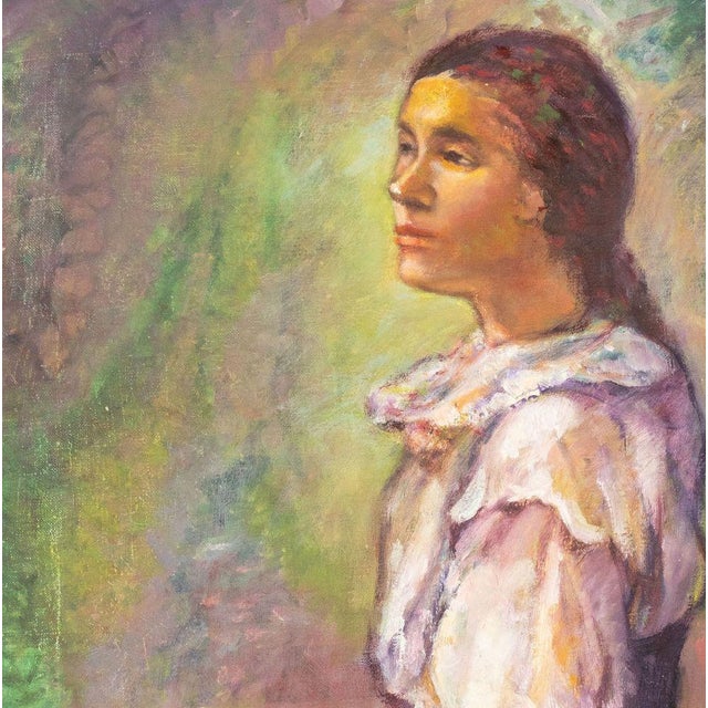 Sui Fong "Helen" Chu (Duffy Mohler, Chinese/American, 1917-2008), Portrait of a Seated Woman, Oil on Canvas, 1995,...