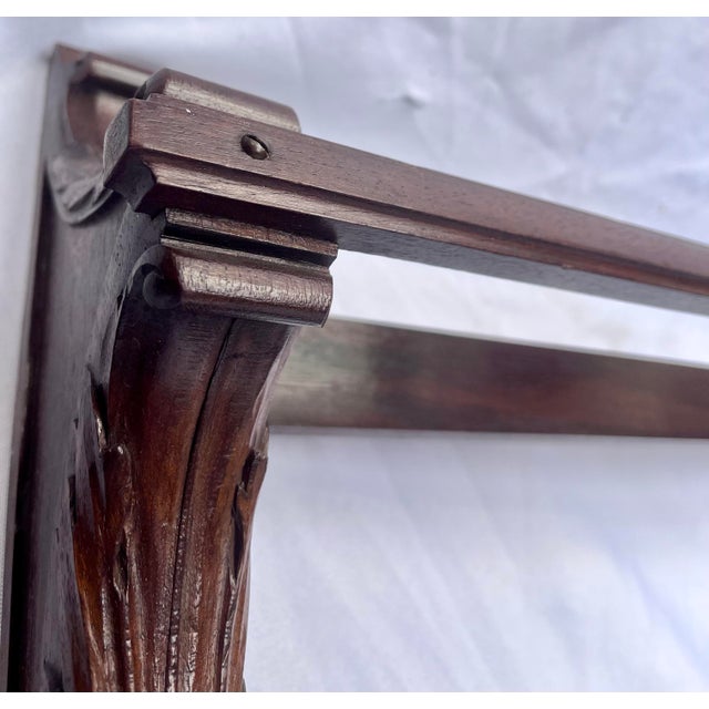 Antique French Two Tier Wood Plate Rack For Sale In Dallas - Image 6 of 18