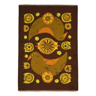 Mid-Century German Pop Art Screen-Printed Wall Hanging by Traute Sänger, 1970s For Sale
