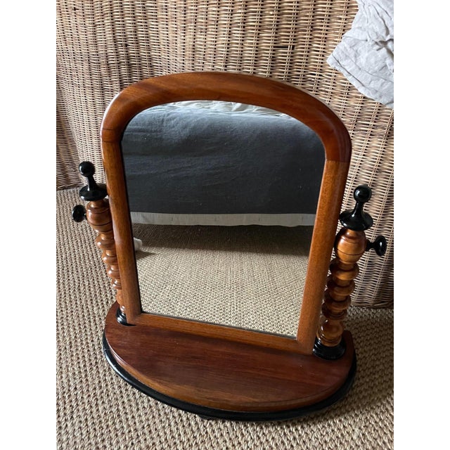 Biedermeier Style Swivel Table Mirror, 1890s For Sale - Image 10 of 10