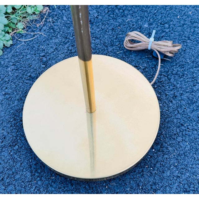 Mid-Century Modern Vintage 1970s Brass Adjustable Floor Lamp by Casella Lighting Co For Sale - Image 3 of 7