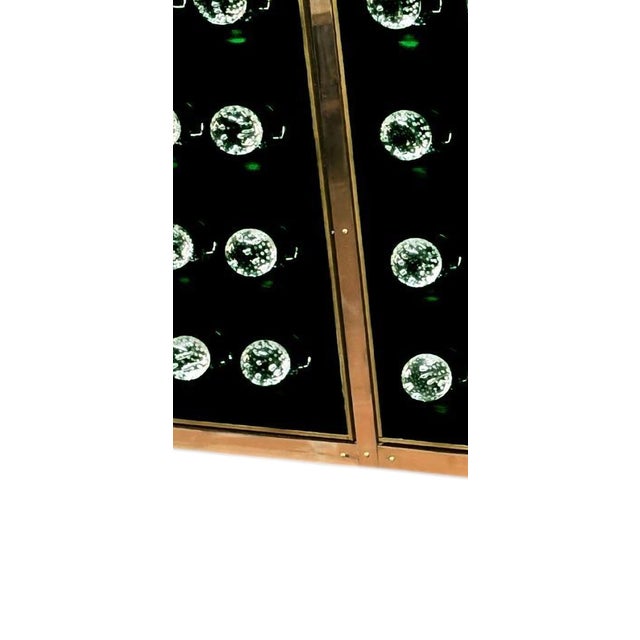 Wood Brass and Murano Glass Sideboard with 120 Fused Spheres from Justfurnituress SRL For Sale - Image 7 of 13