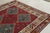 Rug & Kilim Antique Persian Kilim Rug in Burgundy & Blue Geometric Pattern For Sale - Image 4 of 9