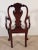 Kindel Winterthur Queen Anne Mahogany Cherry Shell Carved Arm Chair #1 For Sale - Image 10 of 12