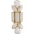 Lloyd Large Jeweled Sconce in Soft Brass with Alabaster Designer: kate spade new york Finish: Soft Brass Height: 18.5"...