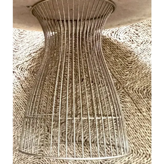White Mid Century Warren Platner Style Side Table For Sale - Image 8 of 11