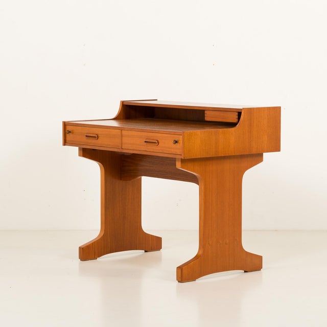 1960s Mid-Century Modern Italian Teak Desk by IMB, 1960s For Sale - Image 5 of 18