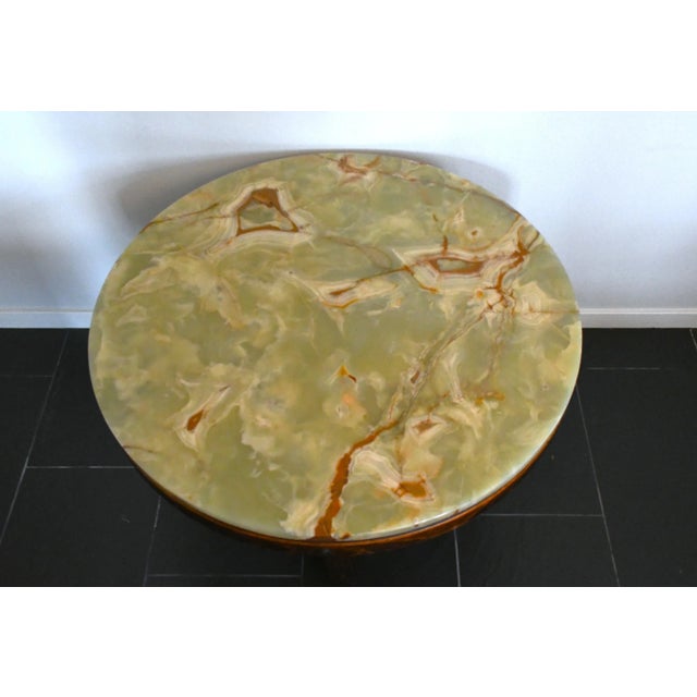 Gemstone Norwegian Onyx Coffee Table by Vad Trevare Fabrikk, 1970s For Sale - Image 7 of 12
