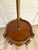 Wood Mid 20th Century Tiered Wood Floor Lamp With Ornate Gold Filigree Shade For Sale - Image 7 of 12
