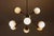 Brass Chandelier with Opaline Globes, Italy, 1960s For Sale - Image 16 of 16