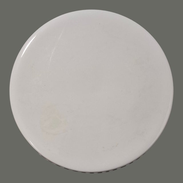 Late 20th Century Late 20th Century Elegant "Crace's Teaware" White Porcelain Pedestal Cake Stand For Sale - Image 5 of 7