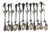 Antique Silver Dessert Spoons, 1900s, Set of 12 For Sale