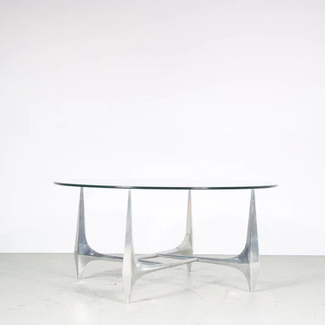 Vintage German Coffee Table by Knut Hesterberg for Ronald Schmitt, 1960 For Sale - Image 8 of 9