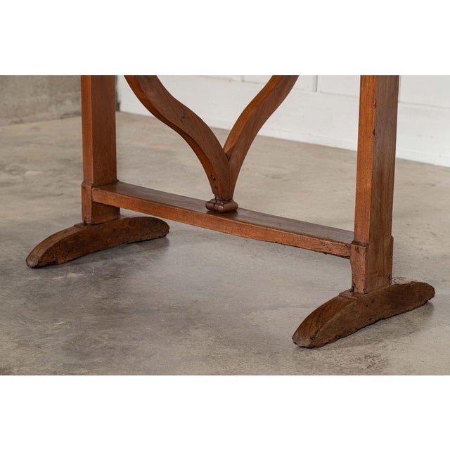 Large French Oval Fruitwood Vendange Wine Table, 1880 For Sale - Image 13 of 18