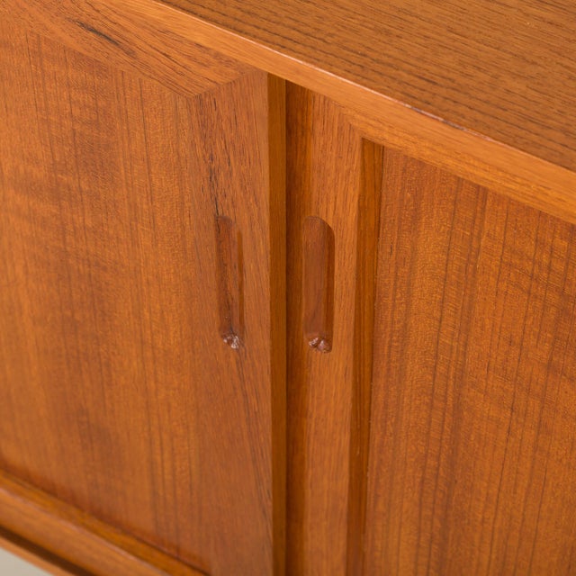Small Scandinavian Teak Sideboard, 1970s For Sale - Image 9 of 14