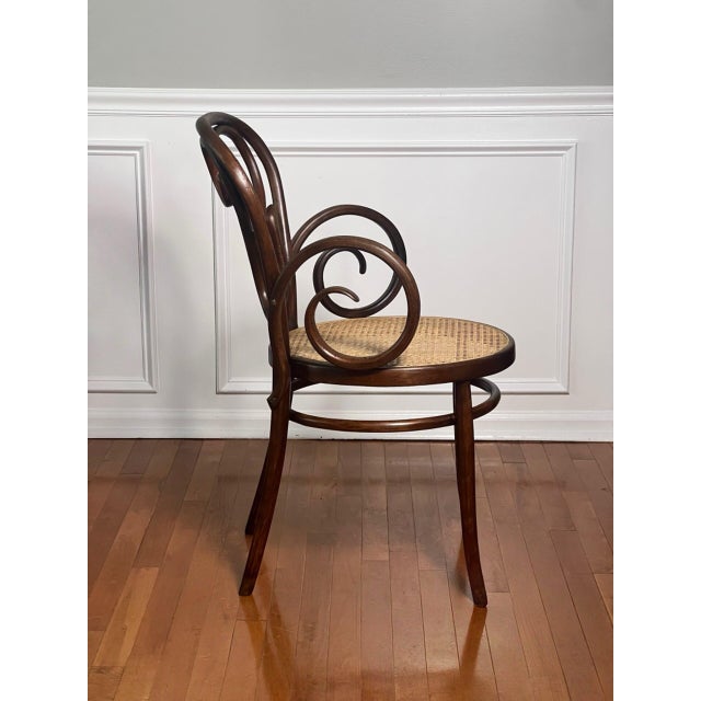 Wood Italian Bentwood Thonet "Cafe Daum" Style Armchair by Salvatore Leone, 1960s For Sale - Image 7 of 12