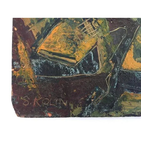 Sacha Kolin Abstract Provenance of David & Marussia (Mary) Burliuk 8 x 10 O/B. Sacha Kolin, Abstract Provenance of David &...