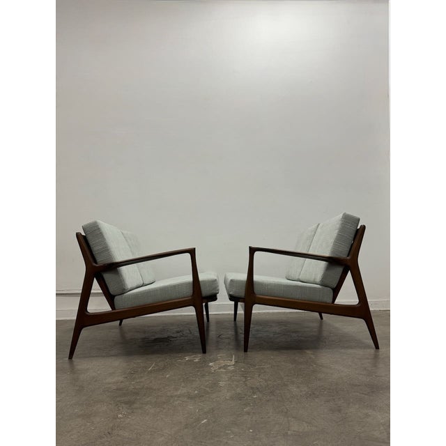 Set of 2 Loveseats Attributed to Ib-Kofod Larsen for Selig For Sale - Image 11 of 15