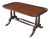 1940s Imperial Duncan Phyfe Regency Mahogany Tooled Leather Coffee Cocktail Table For Sale
