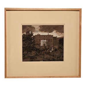 Gouache of a Country Home, Italy Circa 1900