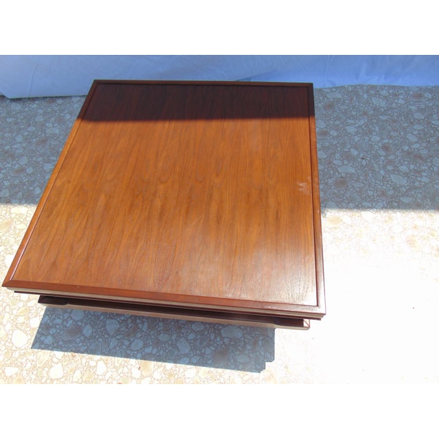 Refinished Square John Keal Coffee Table For Sale - Image 9 of 11
