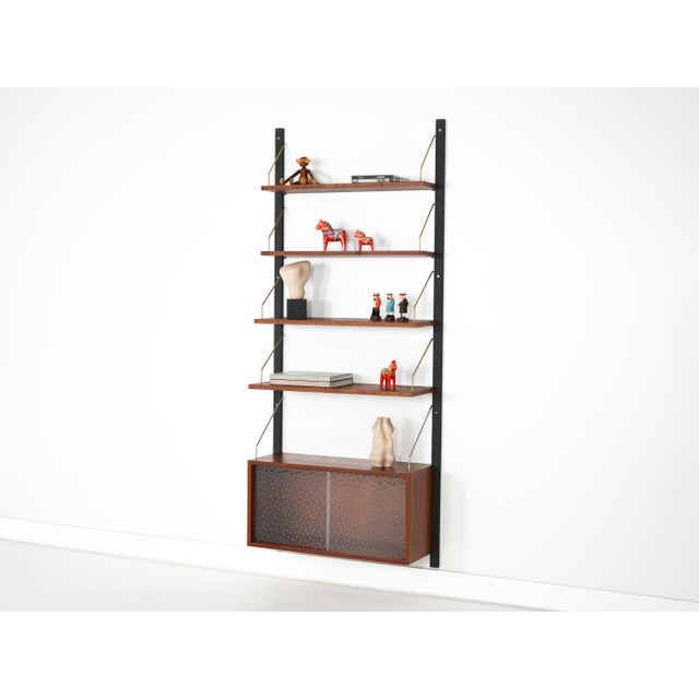 Danish Teak Wall Unit, Denmark, 1960s For Sale - Image 3 of 18