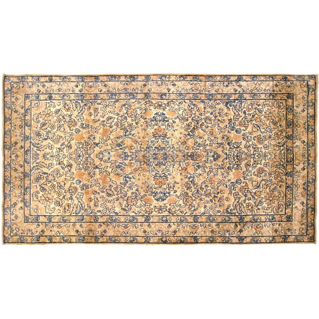 1910s Early 20th Century Antique Persian Kerman Oriental Rug - 3′0" × 5′3″ For Sale - Image 5 of 5