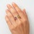 Metal Toi Et Moi Gemstone Ring: Amethyst and Peridot, Size 7.5 For Sale - Image 7 of 11