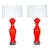 Pair of Italian Murano Glass Table Lamps, Tangerine Orange, 1950s For Sale - Image 9 of 9