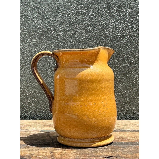 Vintage Italian Glazed Ceramic Pitcher For Sale - Image 10 of 12