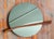Brown Mid-Century Modern Round Mirror With Sculptural Carved Walnut Accent For Sale - Image 8 of 17