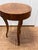 Vintage Italian Style Burl Wood Drum Side Table With Drawer and Glass Top For Sale In San Francisco - Image 6 of 11