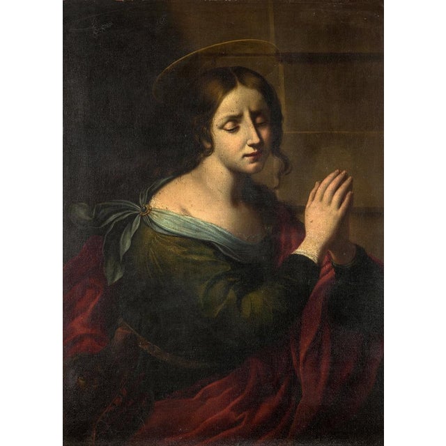 Onorio Marinari, St Margaret, 1600s, Oil on Canvas For Sale - Image 6 of 7