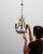 20th Century Italian Gilt Metal Tole Chandelier with Leaf Motif For Sale - Image 13 of 18