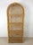 Vintage Boho Chic Rattan Shelving Unit With Arched Top For Sale - Image 10 of 10