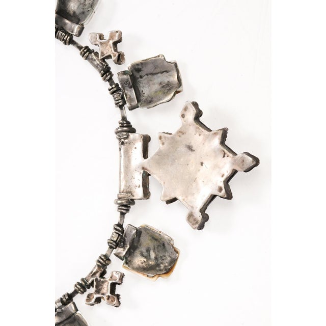 Moroccan Silver & Conus Shell Necklace For Sale - Image 3 of 12