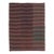 Vintage Panelled Kilim Wool Rug With Pink Stripes by Rug & Kilim, 1950-1959 For Sale